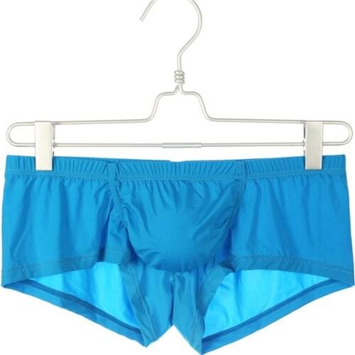 Sexy Mens Underwear Boxers Breathable Boxer Shorts Low Rise Underpants Male Homme Panties Mini Trunks Bulge Pouch Mens Lingerie