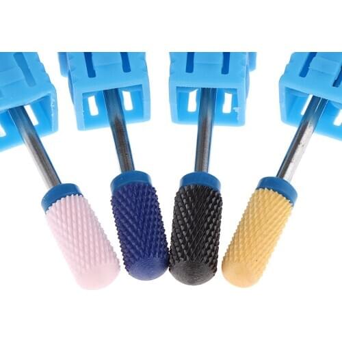 4x Ceramic Nail Art Drill Bit Burr for Electric Manicure Machine Replacement