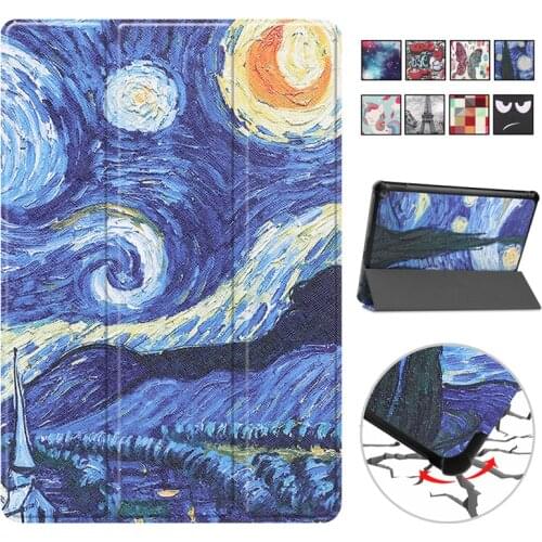 Smart Flip PU Leather Case For Amazon Fire HD 10 Plus 2021 Fire HD 10 2021 11th Gen Tablet Case Tri-fold Stand Protective Cover