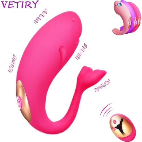 VETIRY 10 Frequency Monster Shape Vibrator Remote Control G-Spot Massager Vibrating Egg Clitoris Stimulator Sex Toys For Women