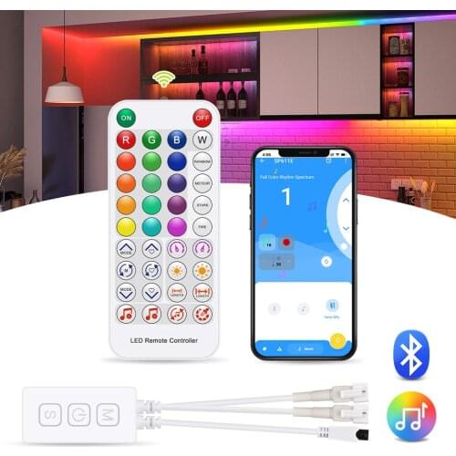 WS2812b LED WiFi 2 Output SPI Controller Alexa Google Home Voice Music Control for WS2811 SK6812 Light Strip Support IOS Android