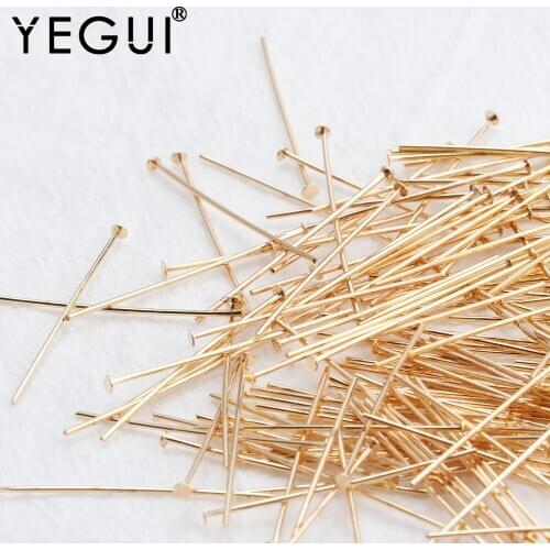 YEGUI M793,jewelry accessories,needle,18k gold plated,0.3 microns,nickel free,charms,jewelry making,diy accessories,20g/lot