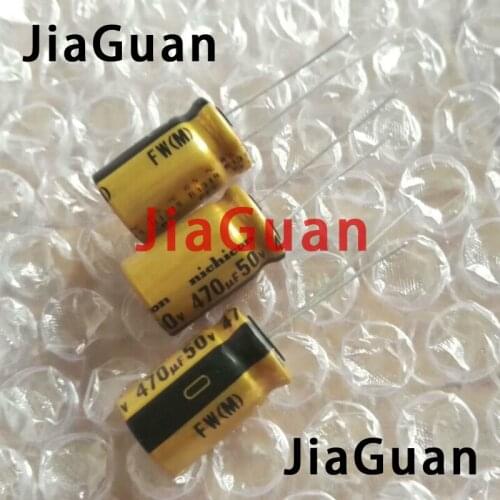 10pcs NEW NICHICON FW 470UF 50V 12.5X20MM audio Electrolytic Capacitor 50V470uF filter amplifier 50V 470UF 470UF/50V