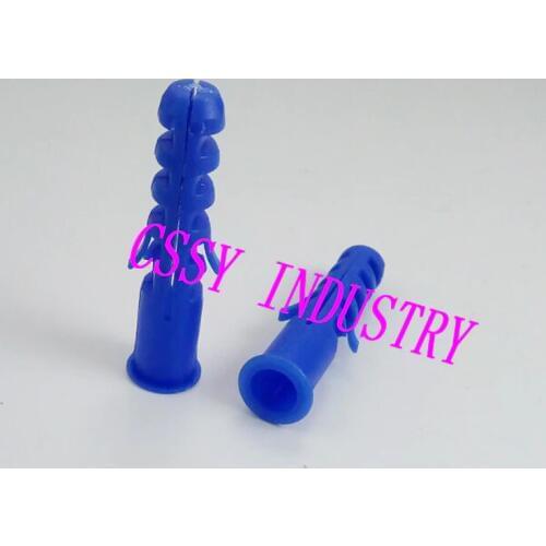 100pcs/lot expand nail 6mm plastic plug anchor PE material