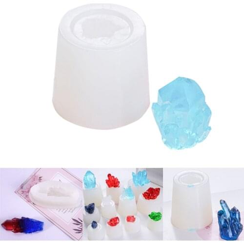 20 Styles Silicone Crystal Cluster Molds Resin Jewelry UV Epoxy Resin Irregular Stone Shape Molds For Jewelry Making DIY Crafts