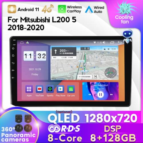 MEKEDE IPS 2 DIN 6+128G DSP Android 11 Car Radio Multimedia Player For Mitsubishi L200 5 2018 - 2020 GPS Navigation Carplay Auto