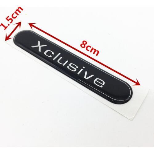 Car Accessories Xclusive Emblem Sticker Badge Mirror Decal Logo For BENZ Smart Fortwo Brabus 453/451 3D Gel Waterproof Sticker