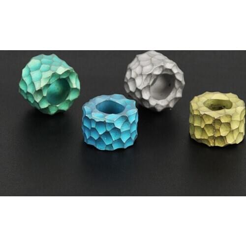 Titanium Alloy Knife Beads DIY Bead Umbrella Rope Titanium Paracord Bead Keyring Accessories