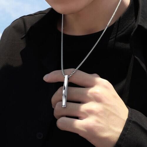 New Titanium Steel Chain Necklaces For Men Necklaces Women Layer Choker Necklaces Pendants Caeer Men 2021 Spring Jewelry Gift