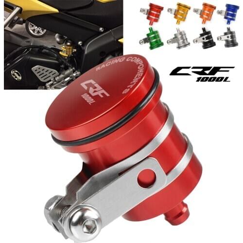 For Honda CRF1000L Africa Twin ABS/DCT 2016 2017 Universal Motorcycle Rear Brake Fluid Reservoir Clutch Tank Oil Fluid Cup Cover