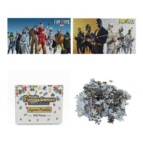 2021 Fortnites Puzzle Fortress Night Anime Figure Playing Childrens Educational Games Battle Royale Kids Birthday Gifts Toys