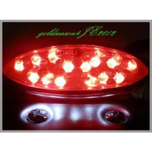 Chrome Led Tail Stop Light Motorcycle Chopper Custom Relocation Dirt Bike ATV