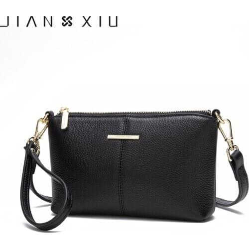 JIANXIU Female Shoulder Crossbody Litchi Texture Genuine Leather Handbag 2020 Newest Purse Women Messenger Bags Clutch Tote Bag