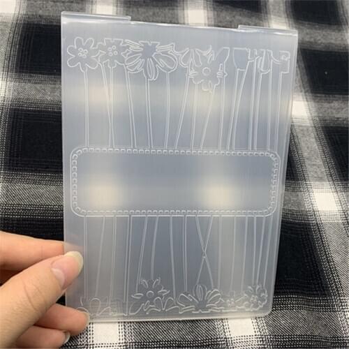 Pretty Flower message page DIY Plastic Embossing Folders for DIY Scrapbooking Paper Craft/Card Making Decoration Supplies