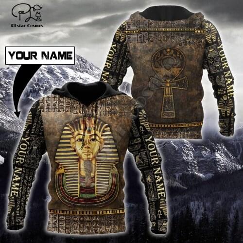 PLstar Cosmos NewFashion God Horus Egyptian Pharaoh Anubis Ancient Egypt Tattoo 3DPrint Men/Women Harajuku Jacket Zip Hoodies 20