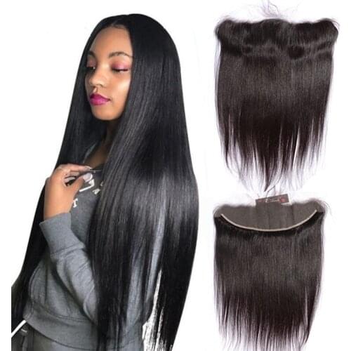 Osolovely Hair 13x4 Hd Lace Frontal Closure Brazilian Straight Remy Virgin Human Hair 14-20 Inch