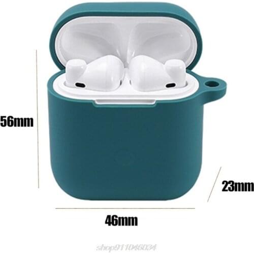 Anti-fall Dust-proof Protective Cover Silicone Case With Carabiner for QCY T8 Wireless Bluetooth-compatible N13 20 Dropshipping