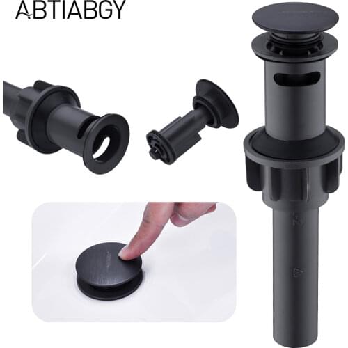 Bathroom Lavatory Basin Pop Up Drain Stopper with overflow Round Style Water Stopper Kitchen Sink Vessel Basin Home Improvement