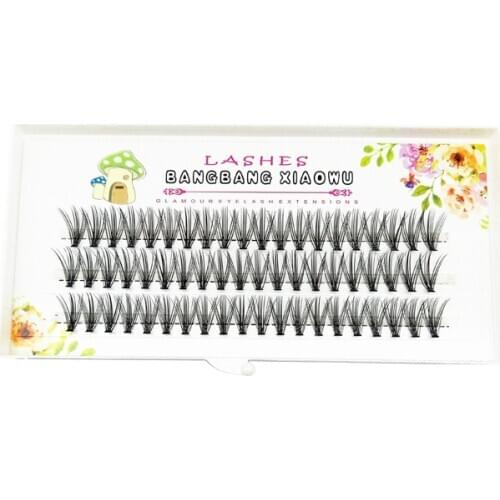 20D Eyelahses Natural Fake Eye Lashes 60pcs Makeup Individual Cluster Eye Lashes Grafting Fake False Eyelashes