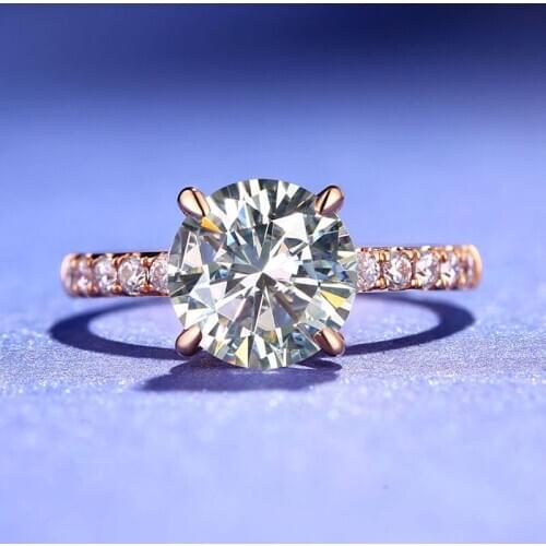 Natural Zirconia Gemstone Engagement Rings for Women Rose Gold Color 925 Silver Wedding Rings Female Crystals Jewelry Chic Gift