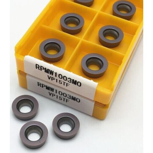 10pcs RPMW1003MO VP15TF R5 carbide turning tool CNC tool RPMW 1003 lathe tool machine tool parts tool
