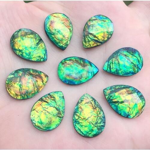 15pcs Rhinestone Water Drop Flatback Strass Crystal Stones For Dress Crafts Decorations 13*18mm -E173