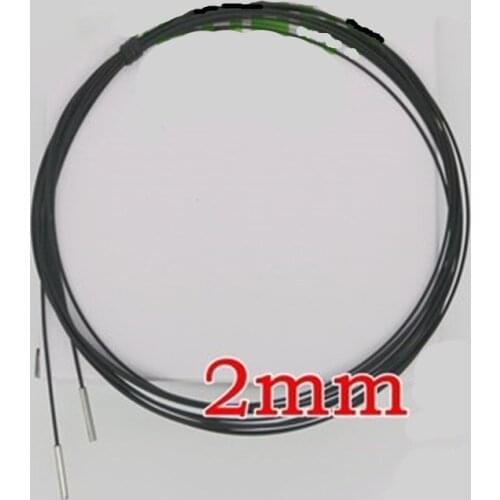 2PCS Original NEW Optical fiber sensor PTS-210 Contra projection probe 2mm Line 1M FTS-210 Imported fiber optic cable