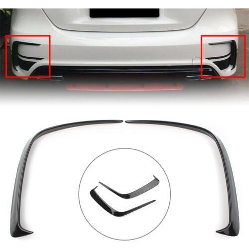2X Car ABS Rear Bumper Air Vent Trim For Mercedes Benz W176 A-Class A200 A250 Sport Bumper 2013 2014 2015 2016 2017 2018