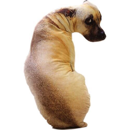 3D Pet dog Kids Pillow Doll Toys Sleep Bed Car Seat Cushion Bedroom Home Decorative Animal Pillows