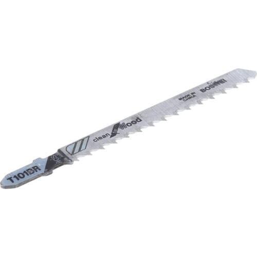 5 Pcs T101BR HCS 100mm Jigsaw Blades Clean For Wood Laminated Board Cutting