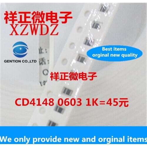 50pcs 100% orginal new CD4148WTP 0603 flat resistive type CD4148 BD4148 0603 switching diode