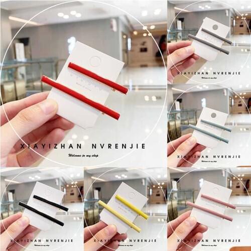 Acrylic Women Barrette Gift Fashion Stick Hairpin Accessories Set Clip Hair