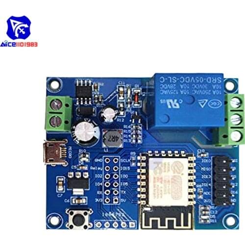 Diymore DC 5 -80V 1 Channel Relay Shield Programmable ESP8266 ESP-12F WiFi Wireless Module Development Board for IOT Arduino