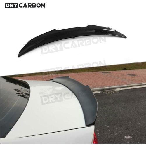 For Audi A4 B8 B8.5 B9 Sedan 4 Door 2009 - 2018 PSM Style Rear Duck Spoiler Carbon Fiber / FRP Boot Trim Wings Car Styling