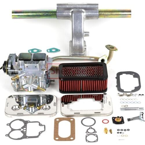 SherryBerg 38/38 DGES Carburetor Car Carb + Air filter (65mm) Cleaner + Manifold + Gasket kits For VW Bug Weber EMPI Solex Fajs
