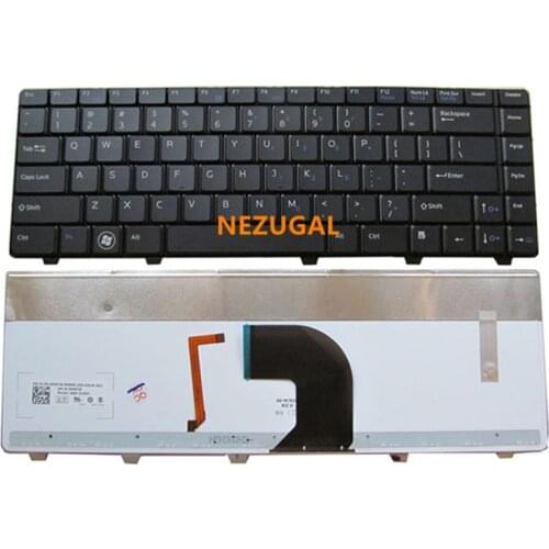 US Laptop Keyboard For Dell Vostro 3300 3400 3500 v3500 v3300 v3400 P10G Black New English keyboard With backlight