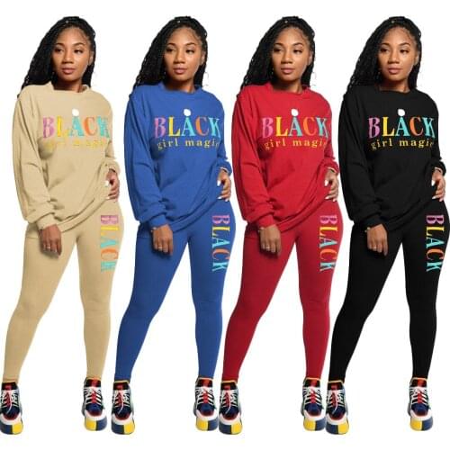 2 Piece Pants Sets Women Letter Womens Set Women Two Piece Outfits Casual Autumn Woman Clothing Matching Set Sets Womens Outfits