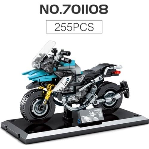 Building Blocks High-Tech Motorcycle City Moto Racing Motorbike Vehicles Bricks Toys Gifts For Children