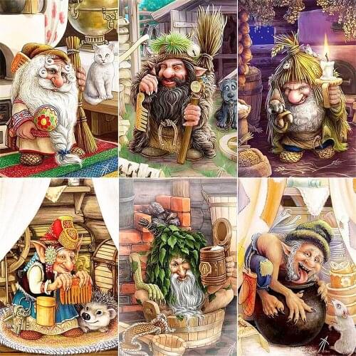 XUEQIXIAOZU Full Round Elves Diamond Embroidery 5D DIY Diamond Mosaic Painting Home Decoration Gift Brain Game 2020 Explosion