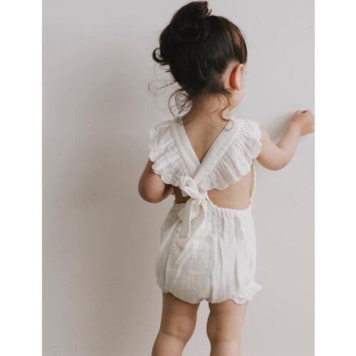 Summer Toddler Kids Clothes Fashion Bodysuit Baby Clothes Solid Newborn New Arrival Kids Bodysuits