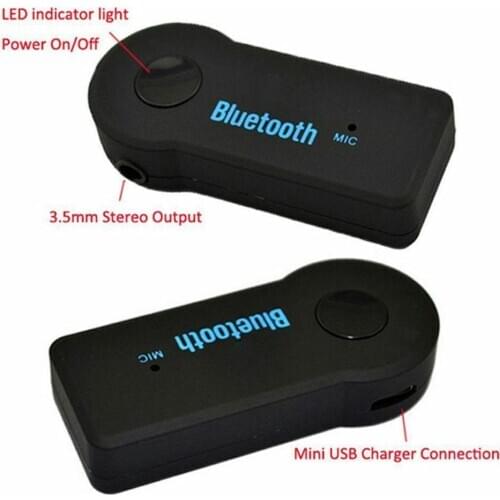 Mini AUX Audio MP3 Music Bluetooth Receiver 3.5MM Jack For USB Headphone Speaker Adapter Kit Car Wireless A2DP Hands O8M3