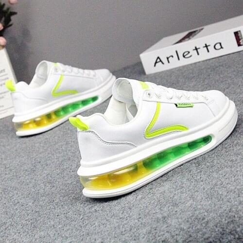 Fashion trend small white shoes spring and autumn new wild thick-soled couple sports shoes low-top casual womens shoes