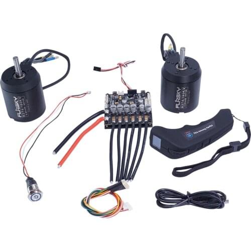 Flipsky FSESC Dual VESC 6 Plus and Flipsky Remote VX2 and 190KV 3250W 6374 Motor