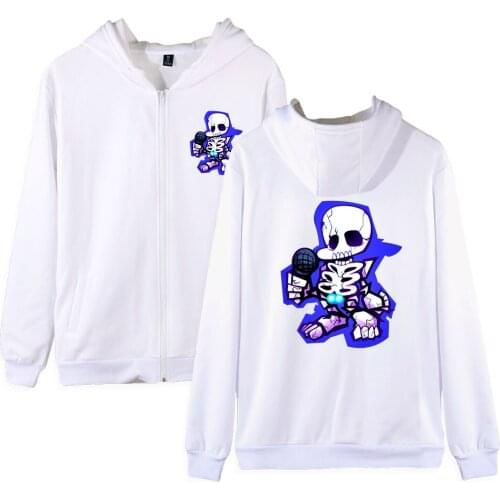 Game Friday Night Funkin Boyfriend Mens Hoodie with Pocket Hooded Sweatshirts Zip Jackets Men Fleece Streetwear Warm Tracksuit