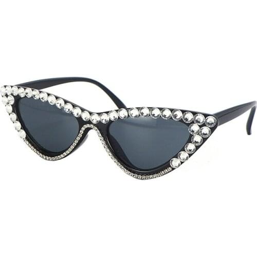 New Upgrade Color Diamond Women"s Sunglasses Triangle Special Designed Eyewear Frame UV400 Sun Glasses