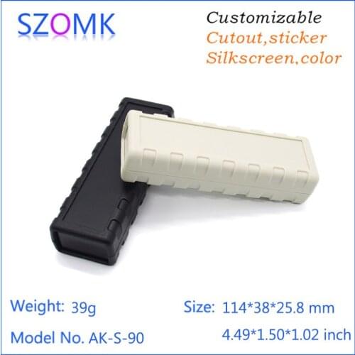 1 pc, 114*38*25.8mm szomk hot sales plastic box for electronic project junction box diy plastic case handheld control enclosure