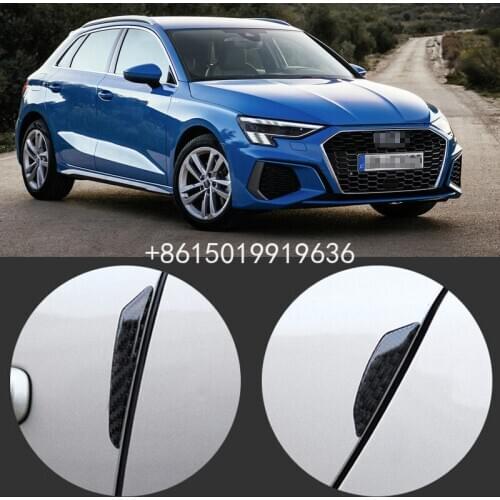 Door crash strip carbon fiber anti-collision strip body protection decoration patch For Audi A1 A3 A4 A5 A7 A6 A8