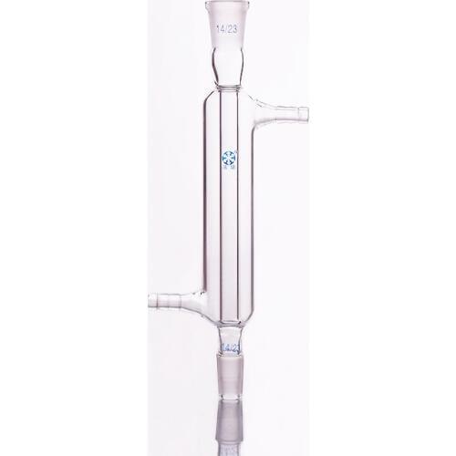 Straight condenser,Length 80mm/100mm/120mm/150mm/180mm/200mm/250mm,Condenser Liebig with fused inner tube,Joint 14/23+14/23