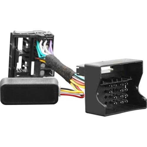 RCD330 RCD510 Multifunction Steering Wheel Button Control Simulator Adapter For VW Golf 5 6 Jetta MK5 Touran Caddy Passat B6