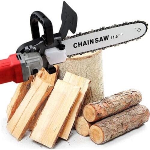 Logging Saw Chainsaw 220V Wood Chain AC Home DIY Electric Small Multifunctional Woodworking Angle Grinder Modification